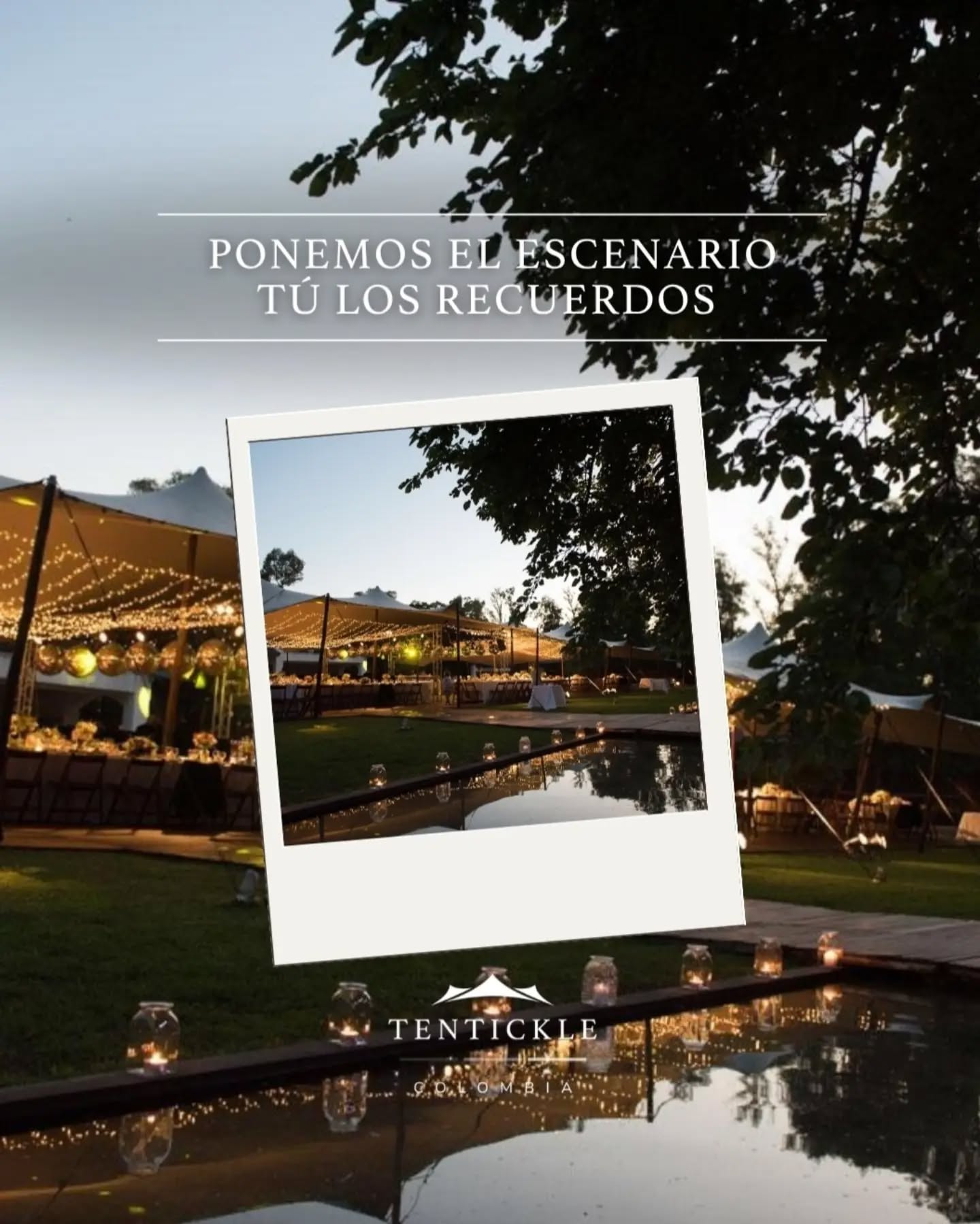 Hay celebraciones que necesitan más que un lugar. Necesitan un escenario que sorprenda 💥

Tentickle convierte cualquier espacio al aire libre en el punto de encuentro perfecto para vivir grandes momentos 🤍

Escríbenos y reserva la carpa de tu próximo evento 🔛
