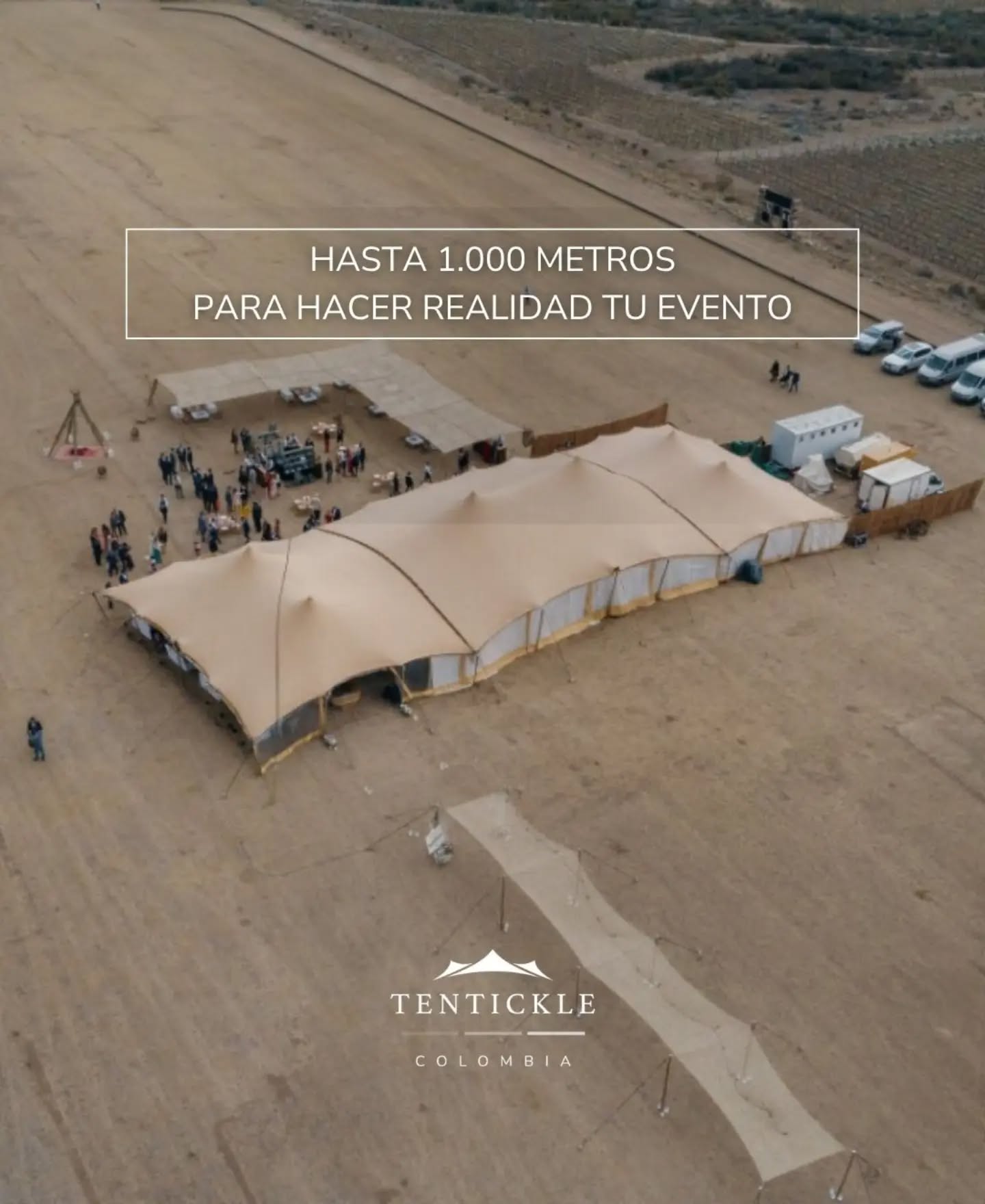 Desde eventos privados hasta producciones de gran escala, nuestras carpas se adaptan a las dimensiones que cada proyecto requiere 🔝

Ofrecemos soluciones para quienes necesitan cubrir grandes espacios con seguridad, diseño y vanguardia ✨️

Cotiza con nosotros 🔛