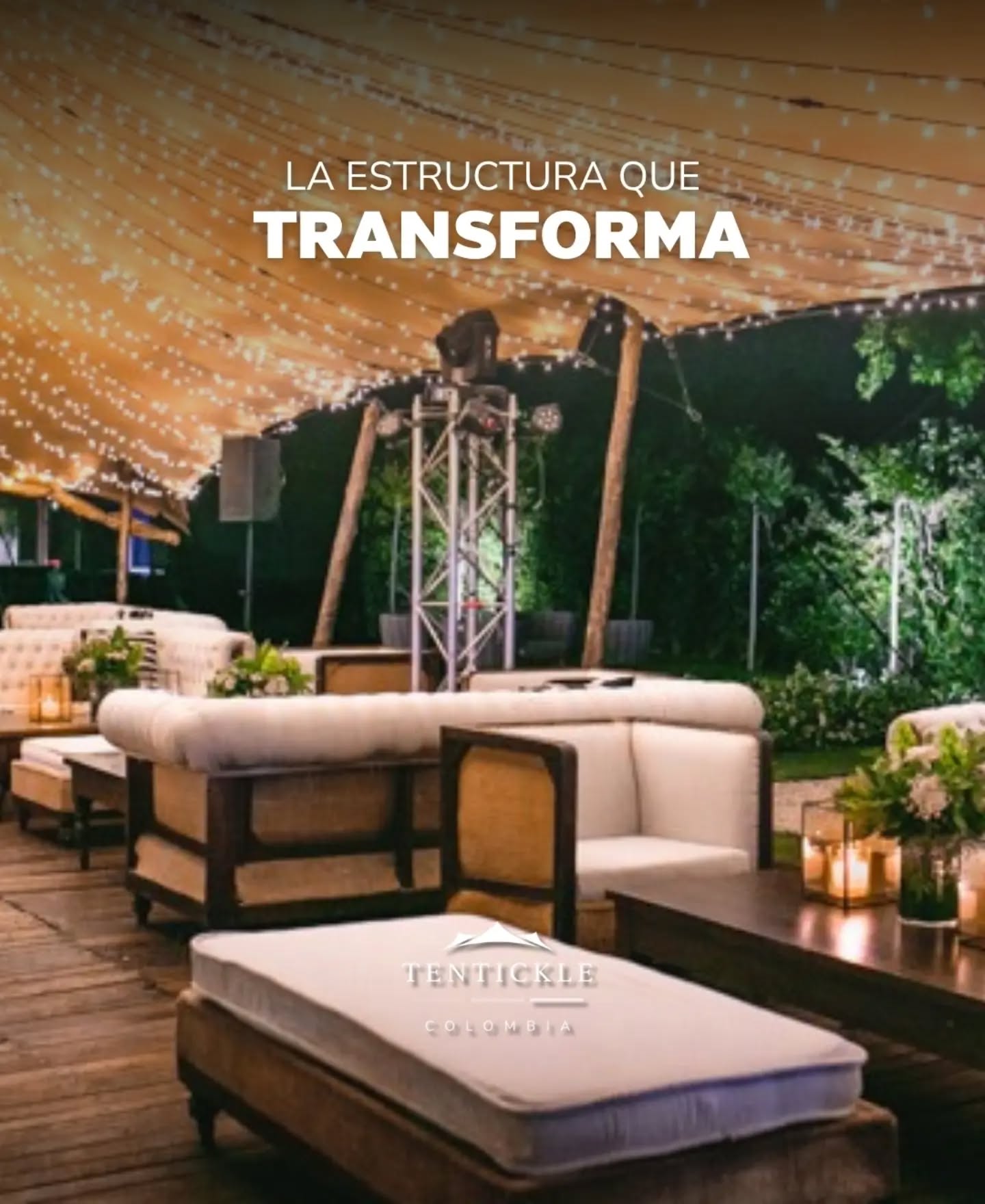 Una carpa bien diseñada define la forma en que se vive una celebración 💃🕺
En Tentickle alquilamos estructuras que combinan diseño, funcionalidad y presencia para crear espacios que realmente hacen la diferencia ✨️

Escríbenos y conoce nuestras carpas beduinas 🔛